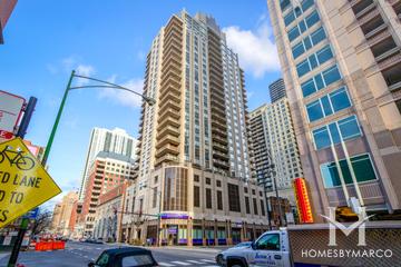 Caravel building in the River North neighborhood of Chicago, IL