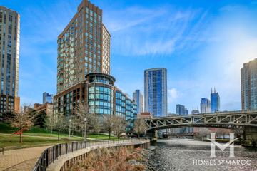 Park Place building in the West Town neighborhood of Chicago, IL
