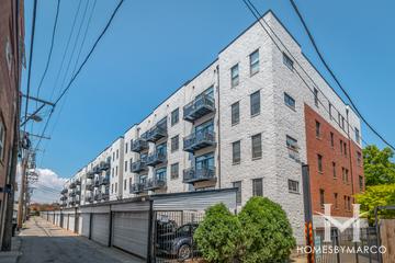 Wolfram Towers building in the Bucktown neighborhood of Chicago, IL
