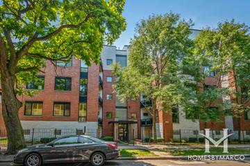 Wolfram Towers building in the Bucktown neighborhood of Chicago, IL