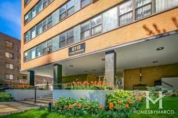 6118 North Sheridan building in the Edgewater neighborhood of Chicago, IL