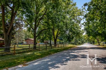 Delnor Park subdivision in St. Charles, IL