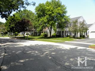 Hunters Woods subdivision in St. Charles, IL