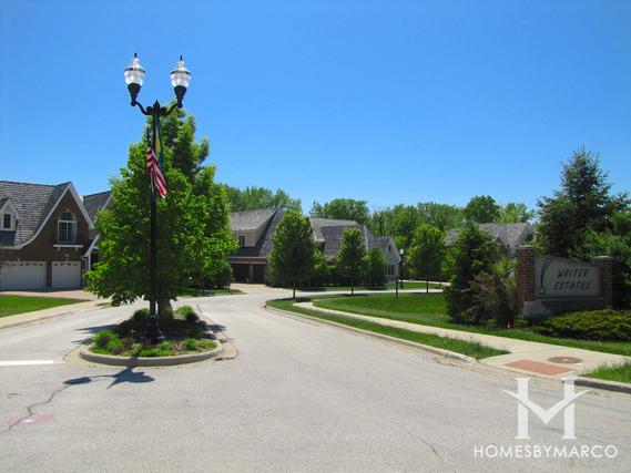 Writer Estates subdivision in Vernon Hills, IL