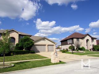 Timbers Edge subdivision in Tinley Park, IL