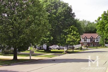 Hunters Woods subdivision in Naperville, IL