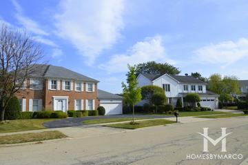 Deer Run subdivision in Deerfield, IL