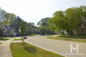 Deer Run subdivision in Deerfield, IL