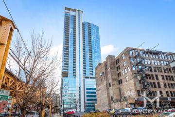 Silver Tower building in the River North neighborhood of Chicago, IL