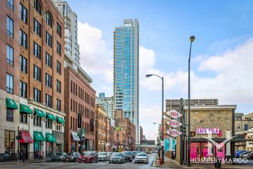 Silver Tower building in the River North neighborhood of Chicago, IL