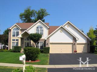 Saddlewood subdivision in Wauconda, IL