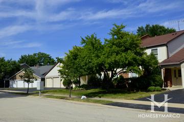 Deer Run subdivision in Palatine, IL