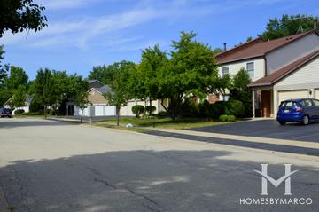 Deer Run subdivision in Palatine, IL