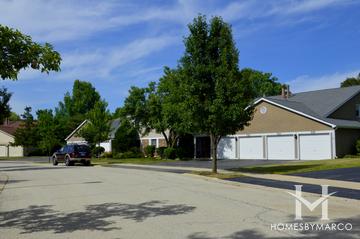 Deer Run subdivision in Palatine, IL