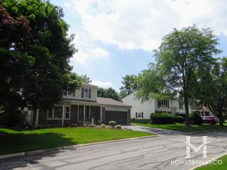 Shining Waters subdivision in Carol Stream, IL