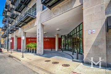 Paramount Lofts building in the United Center neighborhood of Chicago, IL