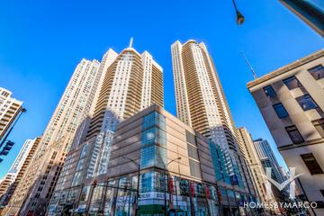 Grand Plaza building in the River North neighborhood of Chicago, IL