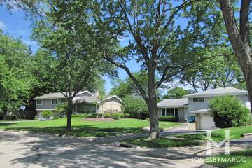 Heatherdale subdivision in Highland Park, IL