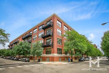No. Ten Lofts building in the West Loop neighborhood of Chicago, IL