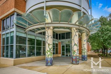 The Metro building in the West Loop neighborhood of Chicago, IL