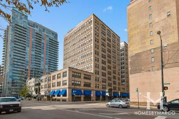 Printer's Square building in the Printers Row neighborhood of Chicago, IL
