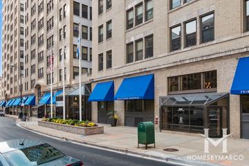 Printer's Square building in the Printers Row neighborhood of Chicago, IL