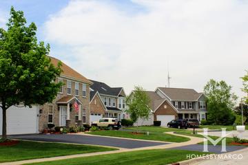 Lakeside Sans Souci subdivision in Aurora, IL