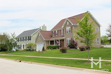 Lakeside Sans Souci subdivision in Aurora, IL
