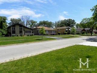Butterfield Highlands subdivision in Elmhurst, IL
