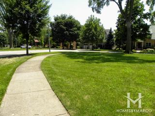 Crescent Park subdivision in Elmhurst, IL
