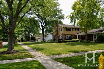 Knottingham subdivision in Downers Grove, IL