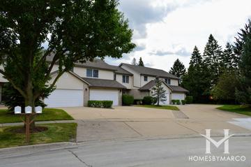 Hidden Pines subdivision in Downers Grove, IL