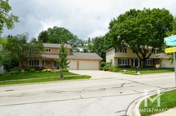Orchard Brook subdivision in Downers Grove, IL
