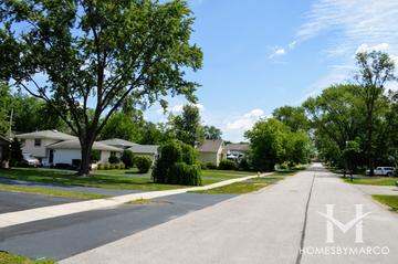 Downers Grove Estates subdivision in Downers Grove, IL