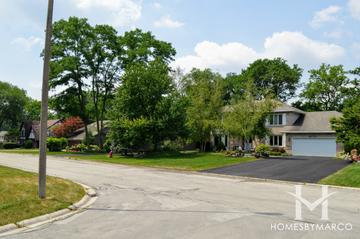 Landsfield subdivision in Downers Grove, IL
