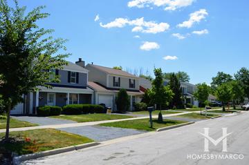 Fairmount Village subdivision in Downers Grove, IL