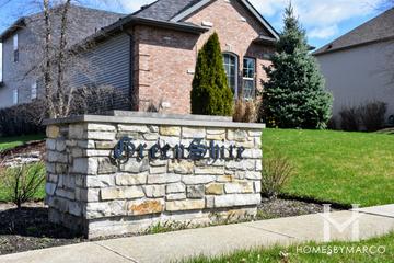 Greenshire subdivision in Lake in the Hills, IL