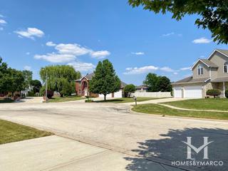 Aero Haven subdivision in New Lenox, IL
