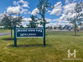 Prairie Ridge Estates subdivision in New Lenox, IL