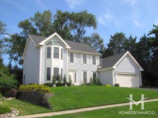 Crescentwood subdivision in Palatine, IL