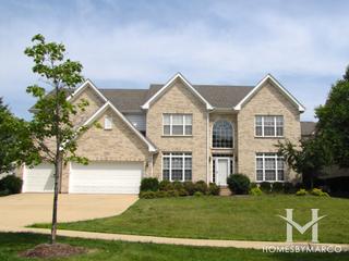Dunhaven Woods subdivision in Palatine, IL