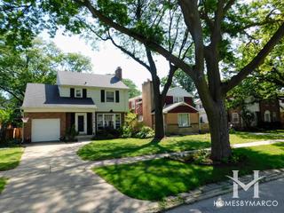 Southwest Woods subdivision in Park Ridge, IL