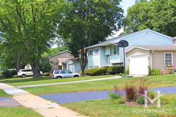 Wheaton Estates subdivision in Wheaton, IL