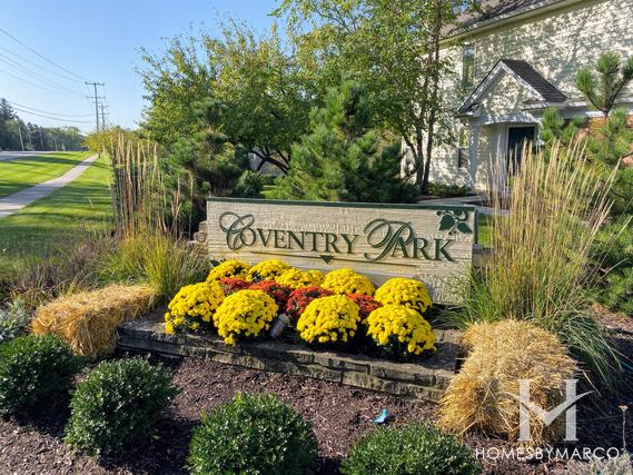 Coventry Park subdivision in Palatine, IL