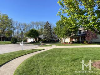 Williamsburg Woods subdivision in Bartlett, IL