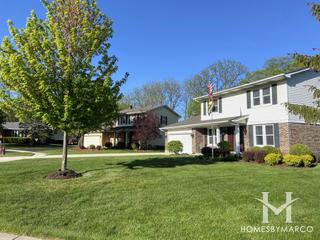 Williamsburg Woods subdivision in Bartlett, IL