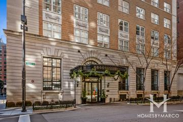 The Ambassador building in the Gold Coast neighborhood of Chicago, IL