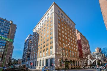 The Ambassador building in the Gold Coast neighborhood of Chicago, IL