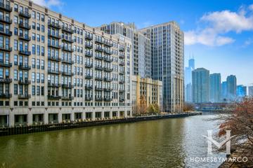 Two River Place building in the River North neighborhood of Chicago, IL
