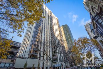 100 Bellevue building in the Gold Coast neighborhood of Chicago, IL